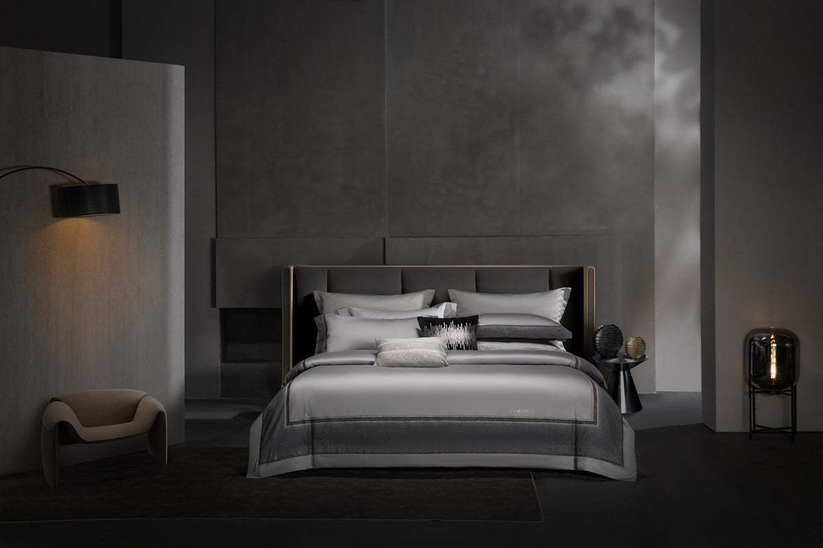 Kate Pima Cotton Bedding — Glacier Grey — view 1