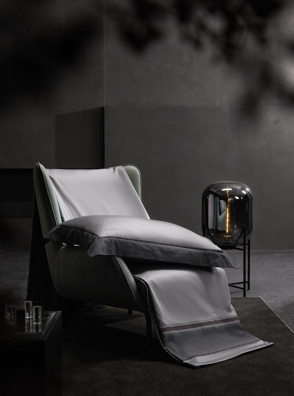 Kate Pima Cotton Bedding — Glacier Grey — view 8