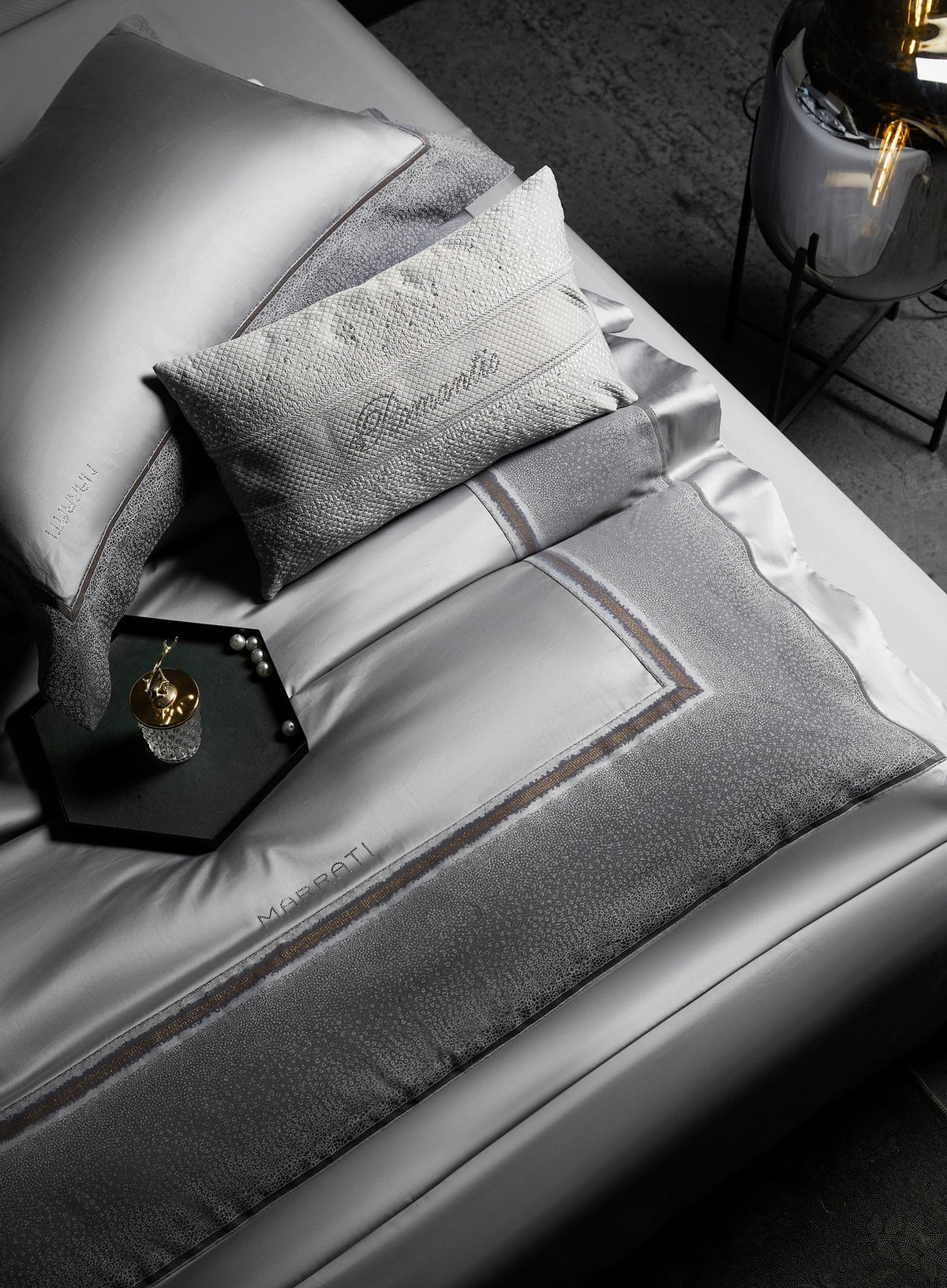 Kate Pima Cotton Bedding — Glacier Grey — view 20