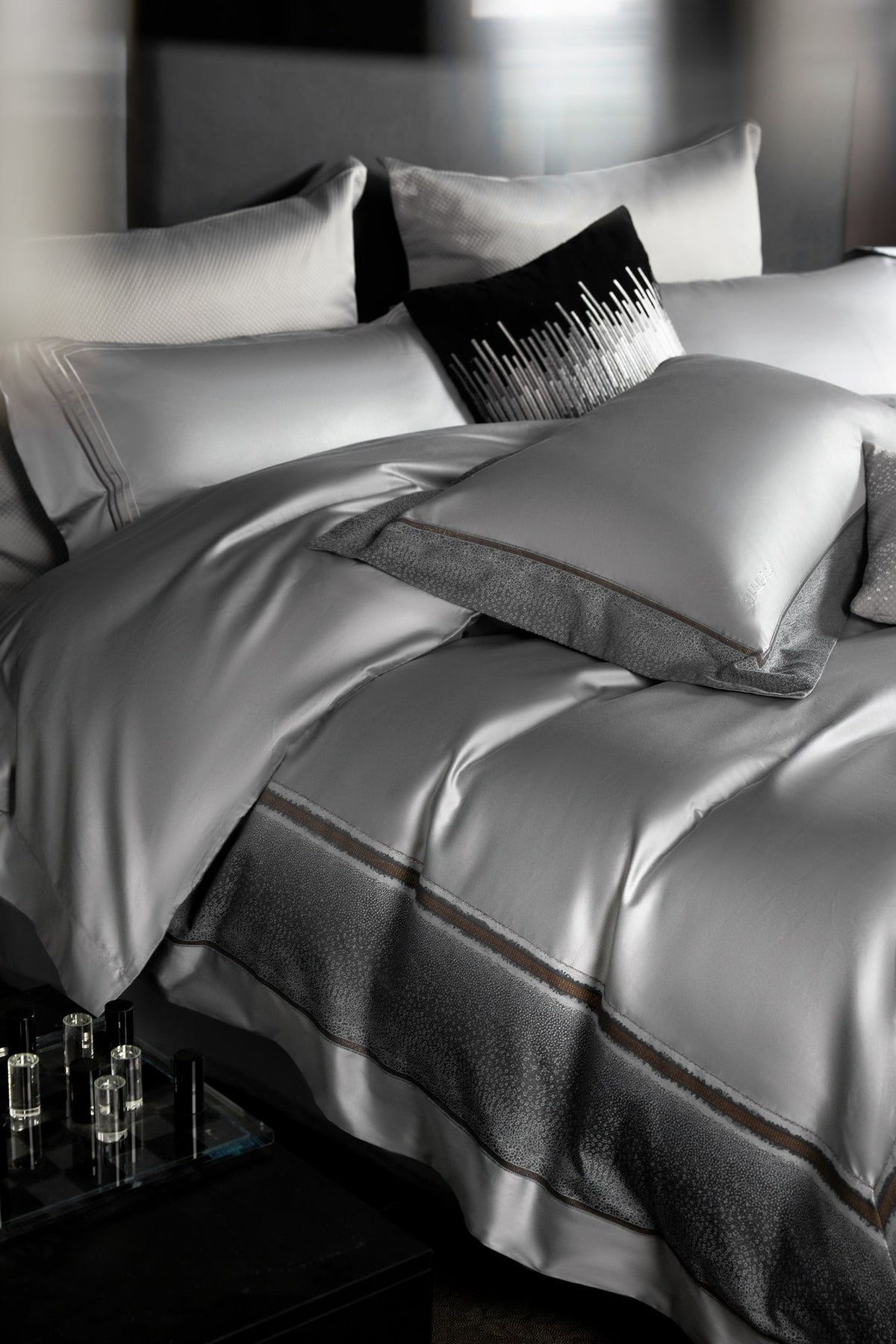 Kate Pima Cotton Bedding — Glacier Grey — view 21