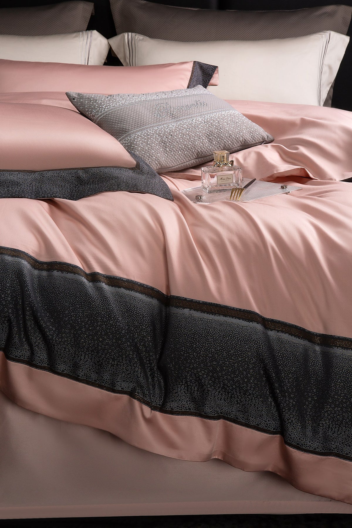 Kate Pima Cotton Bedding — Ice Plum Pink — view 30