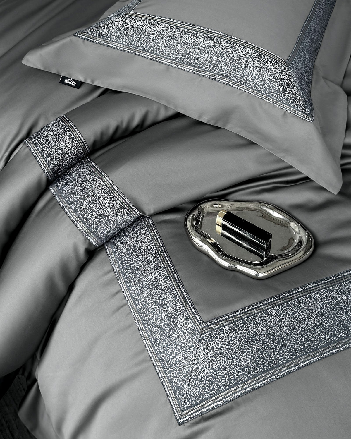 Champs Pima Cotton Bedding — Imperial Grey — view 3