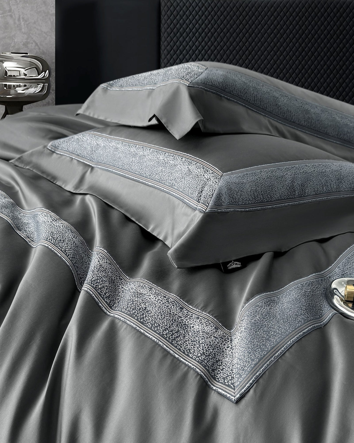 Champs Pima Cotton Bedding — Imperial Grey — view 8