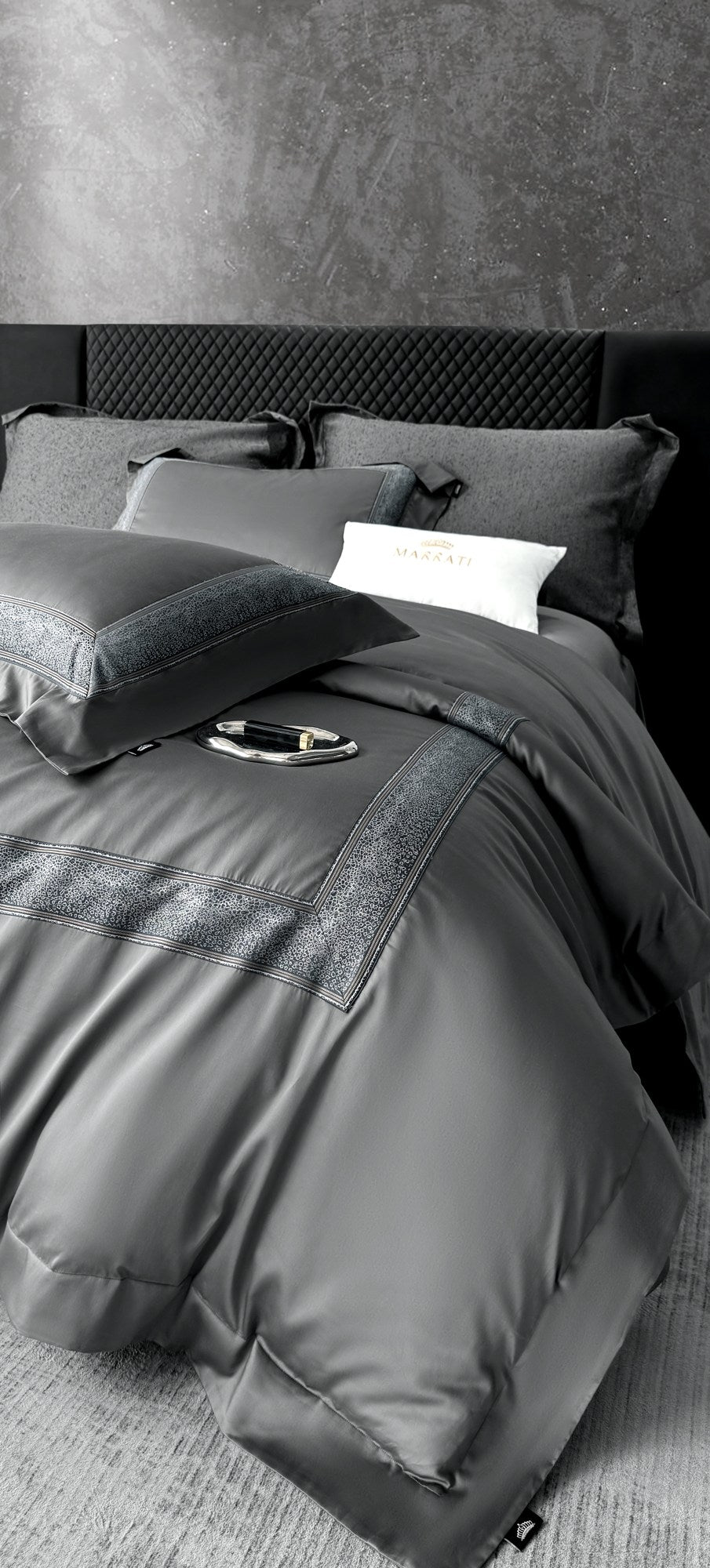 Champs Pima Cotton Bedding — Imperial Grey — view 9
