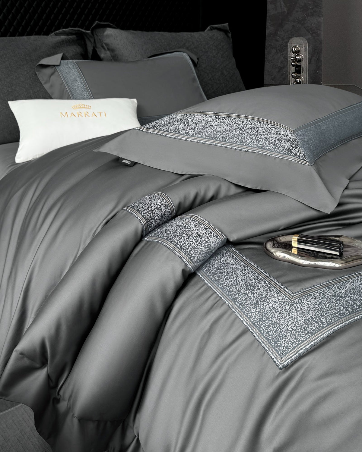 Champs Pima Cotton Bedding — Imperial Grey — view 13