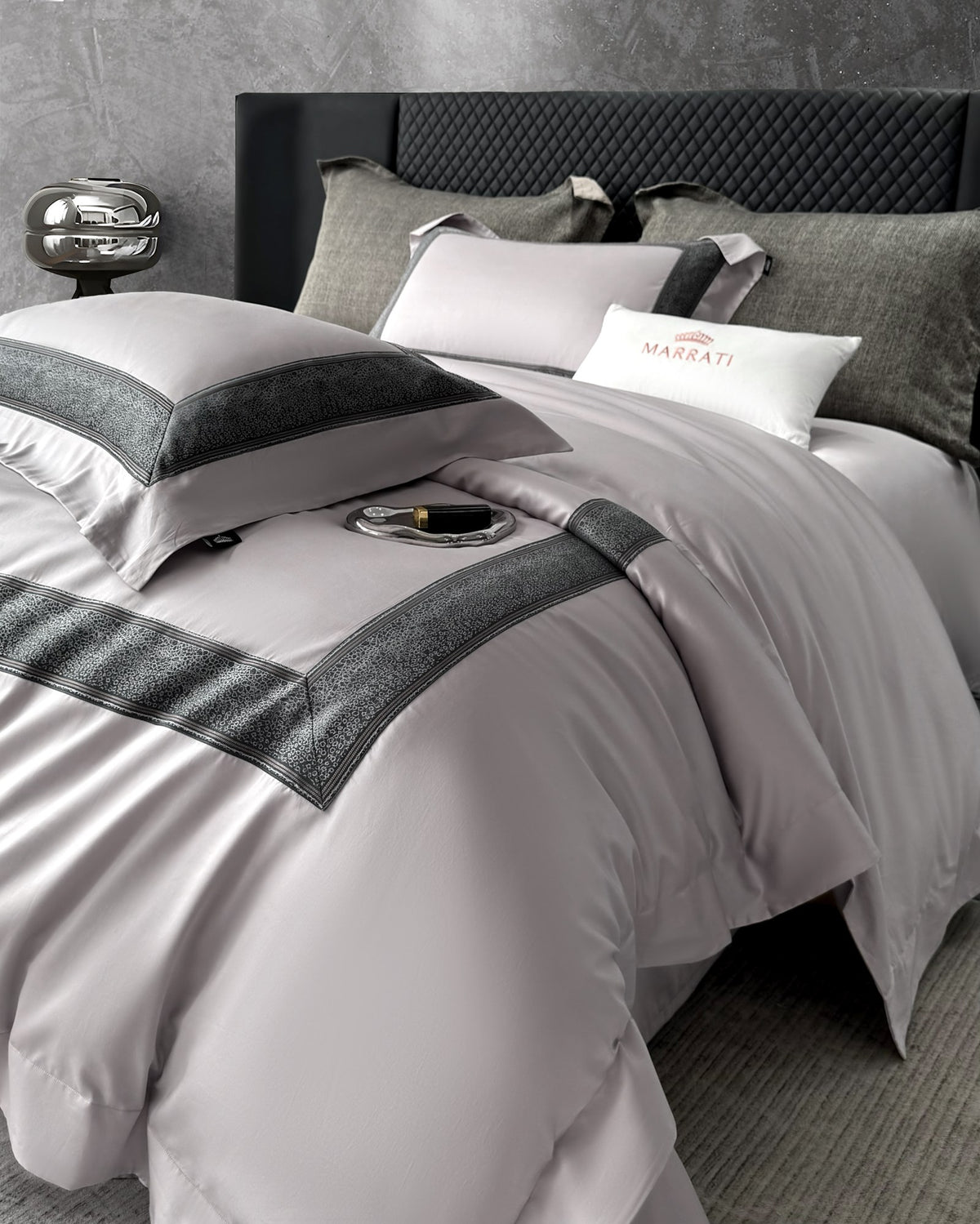 Champs Pima Cotton Bedding — Wisteria Pink — view 20