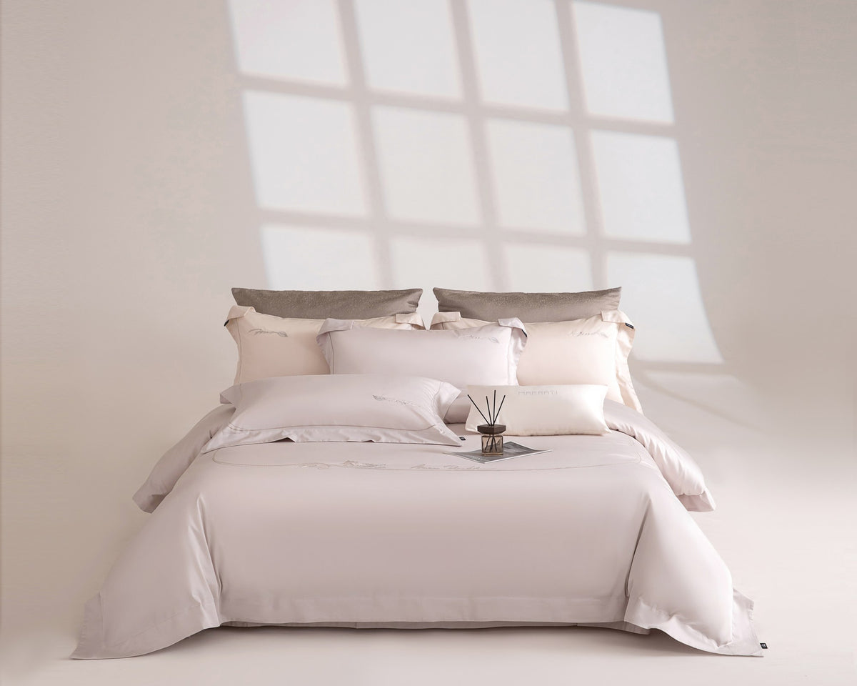 Beneath the Camellia Bedding — Grey Lavender — view 1