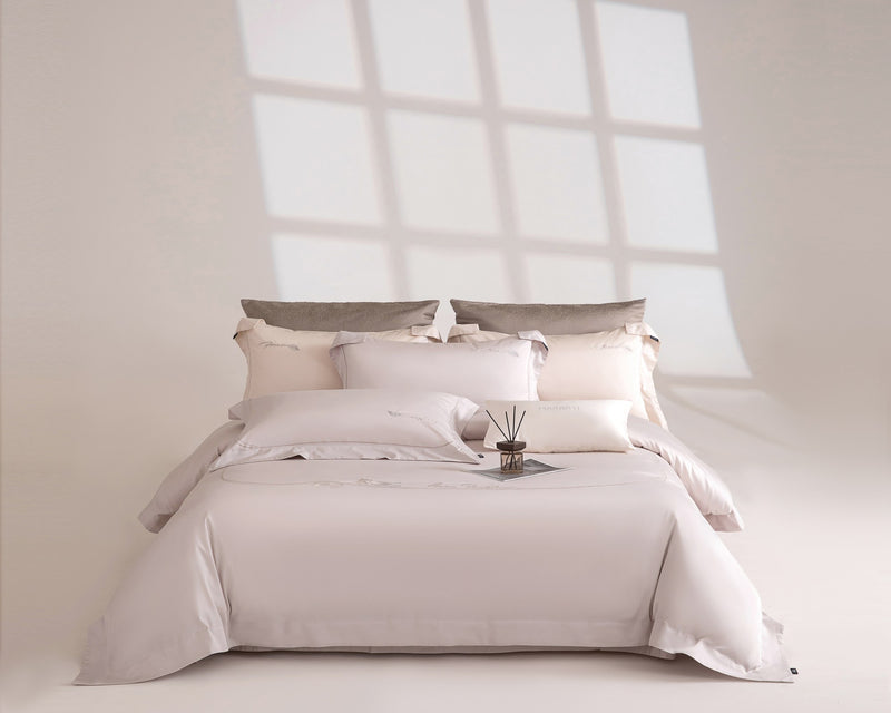 Beneath the Camellia Bedding — Grey Lavender — view 1