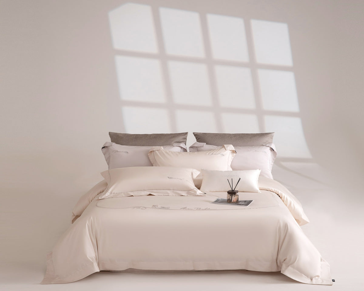 Beneath the Camellia Bedding — Ivory — view 11
