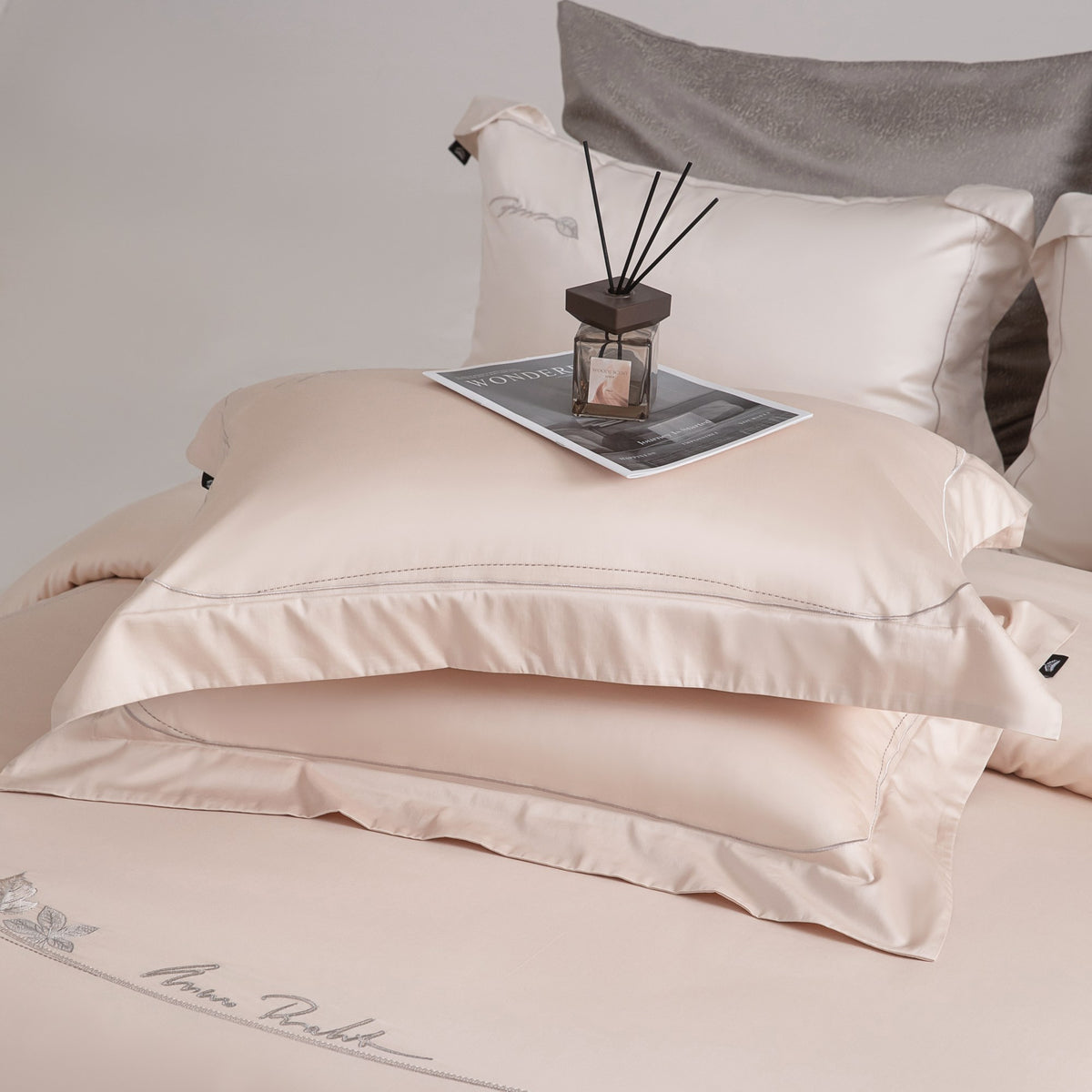 Beneath the Camellia Bedding — Ivory — view 12