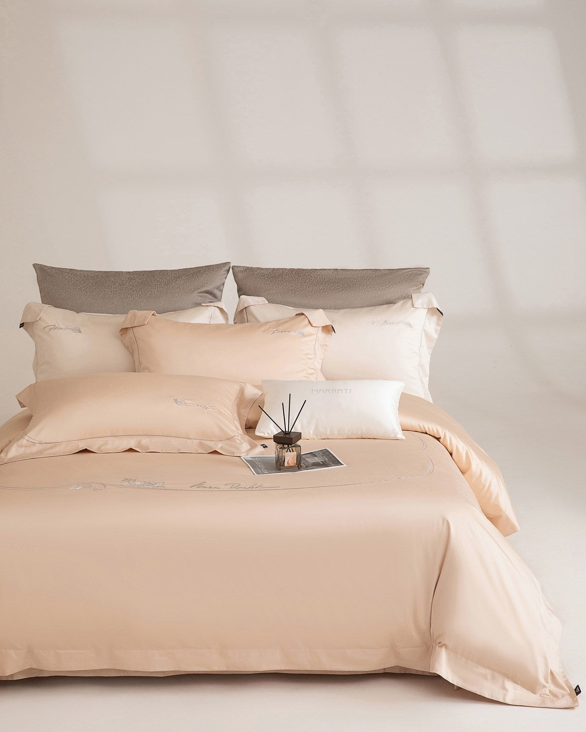 Beneath the Camellia Bedding — Silver Pink — view 17
