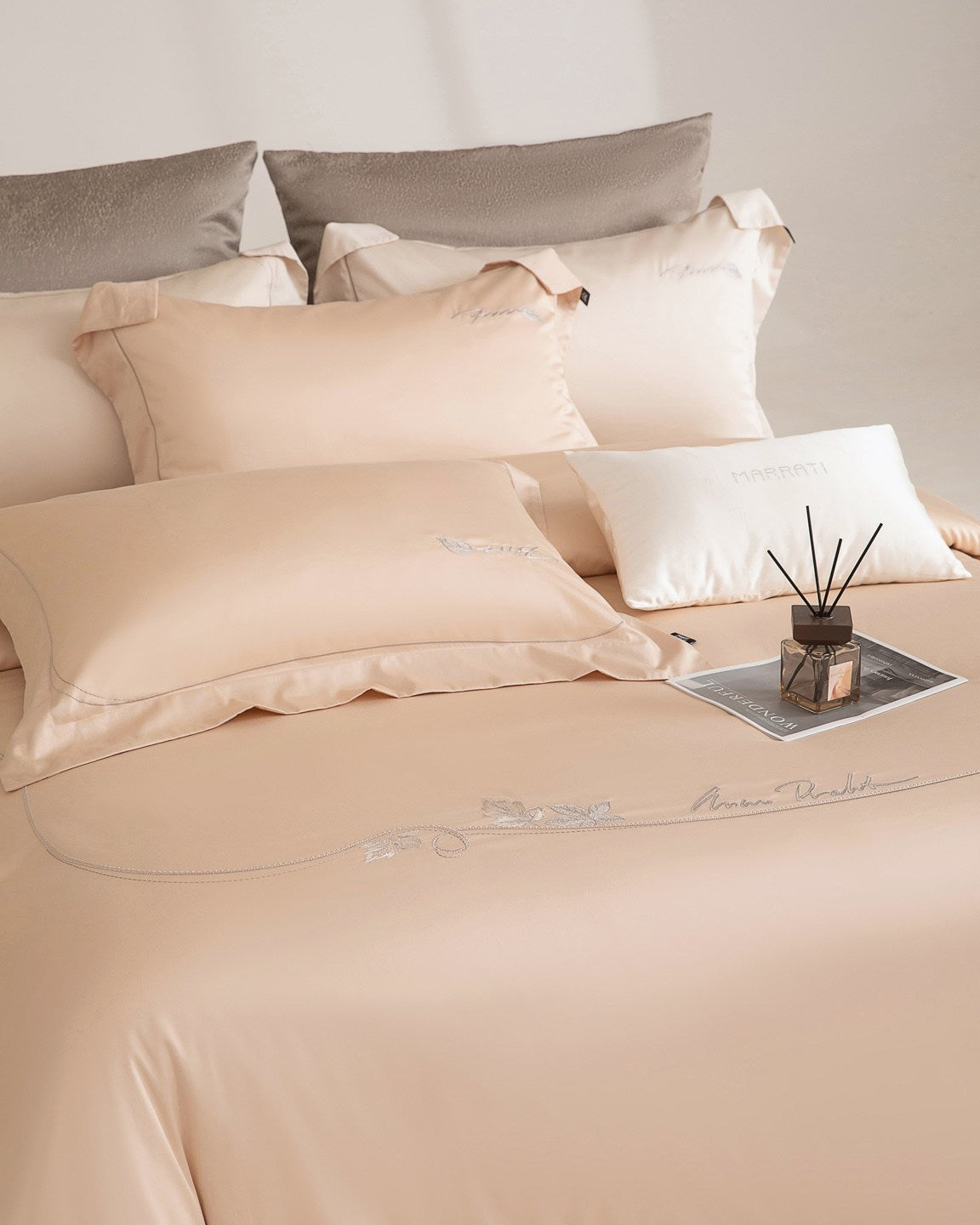 Beneath the Camellia Bedding — Silver Pink — view 18