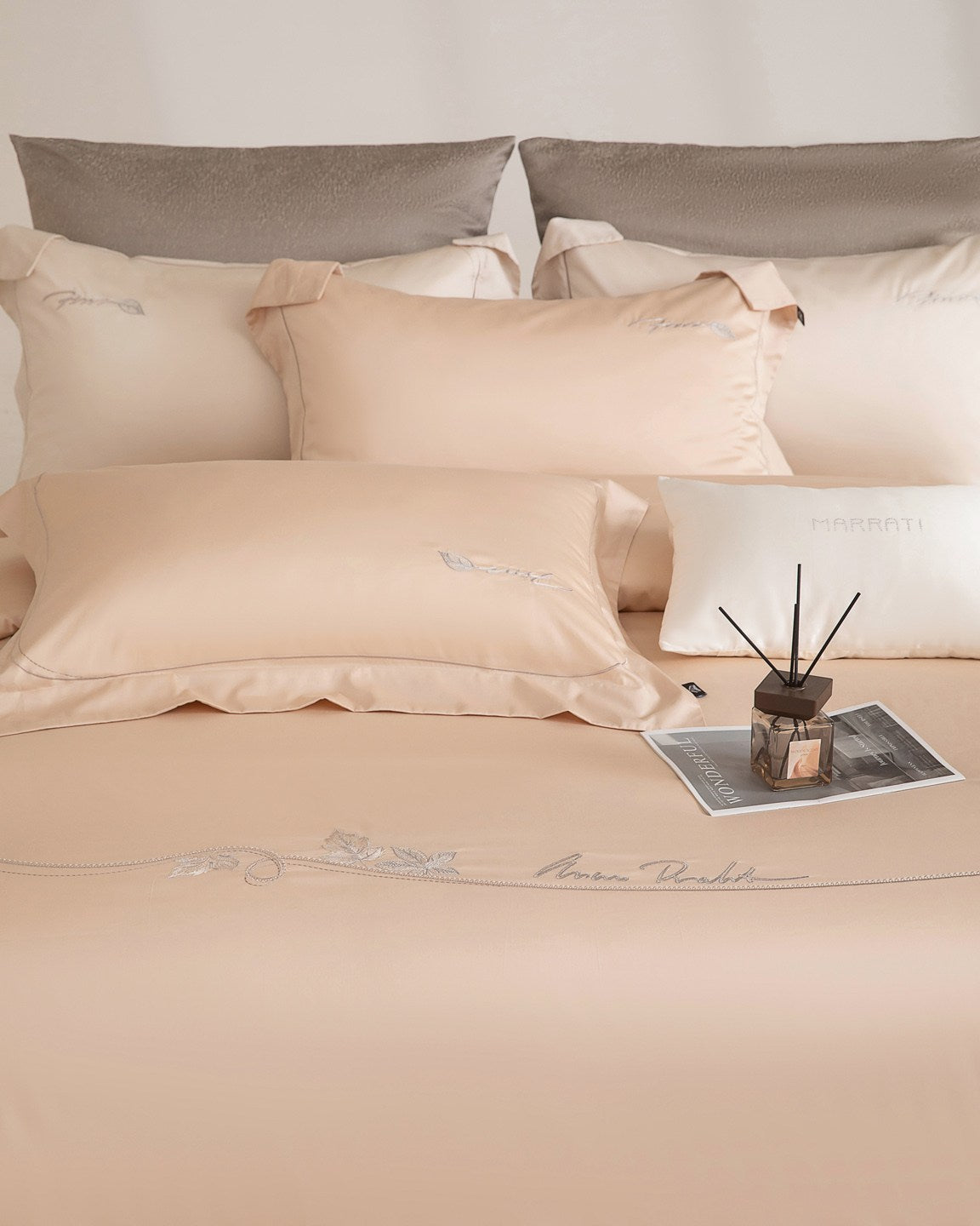 Beneath the Camellia Bedding — Silver Pink — view 19