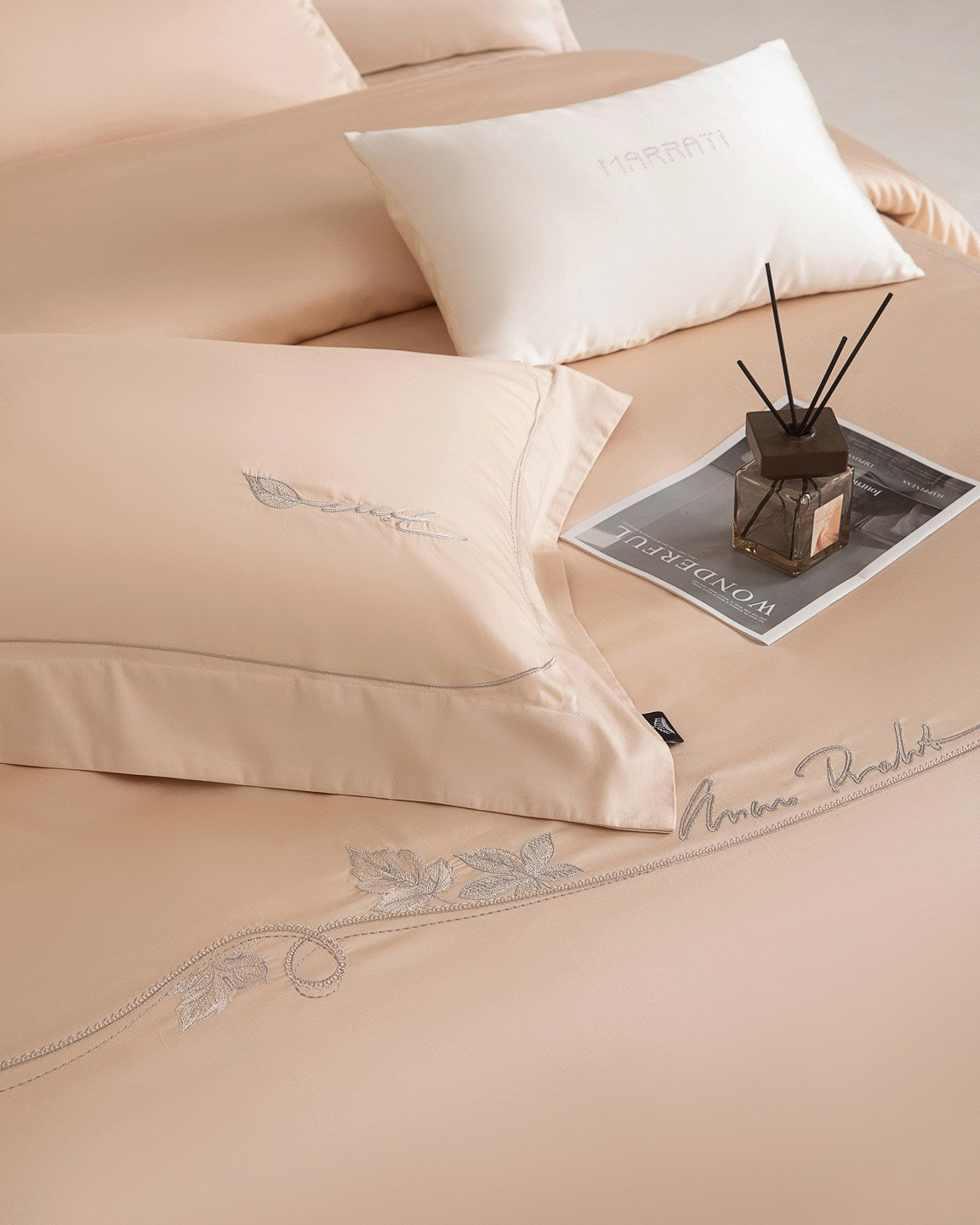 Beneath the Camellia Bedding — Silver Pink — view 21