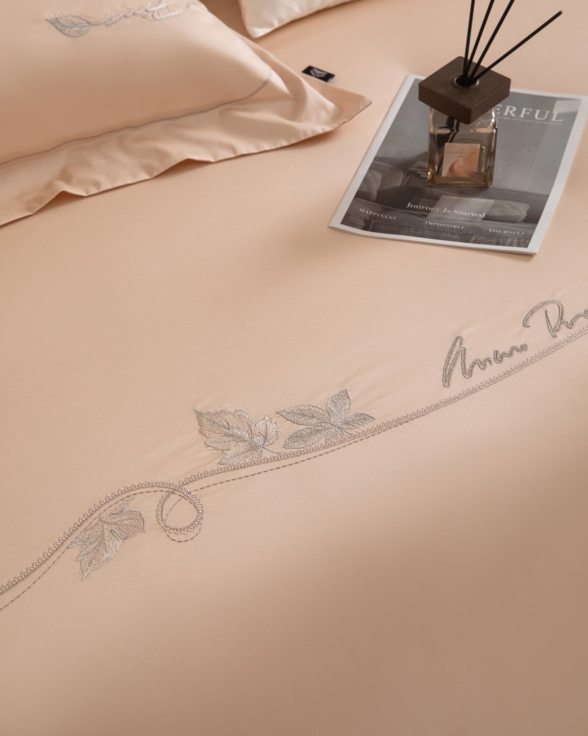 Beneath the Camellia Bedding — Silver Pink — view 26