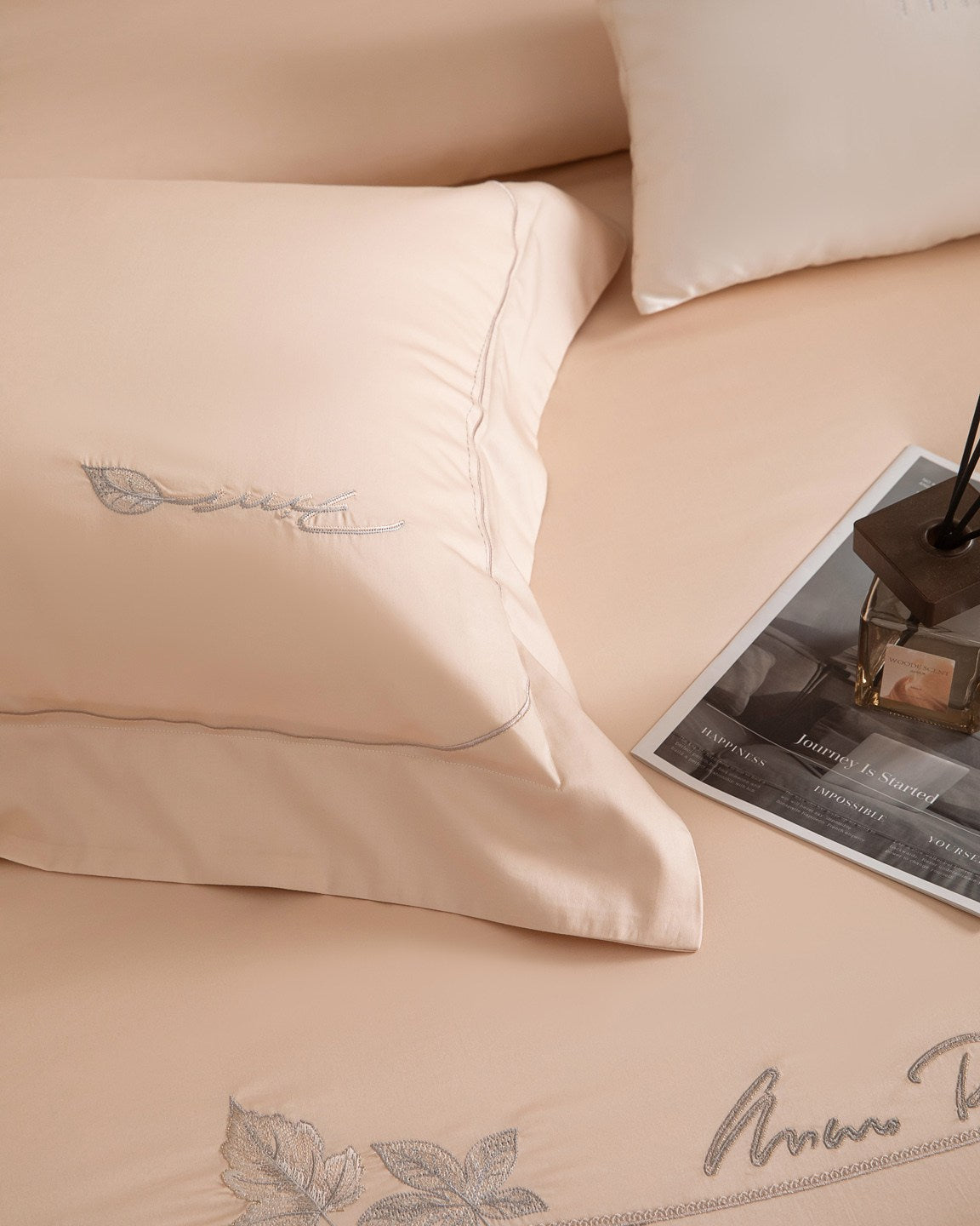 Beneath the Camellia Bedding — Silver Pink — view 27
