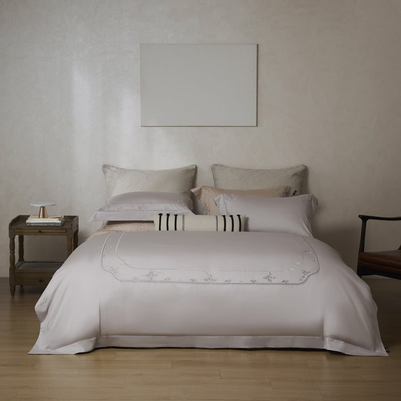 Oriental Elegance Bedding — Grey Lavender — view 1