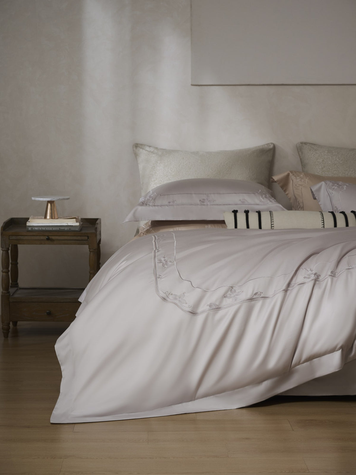 Oriental Elegance Bedding — Grey Lavender — view 2
