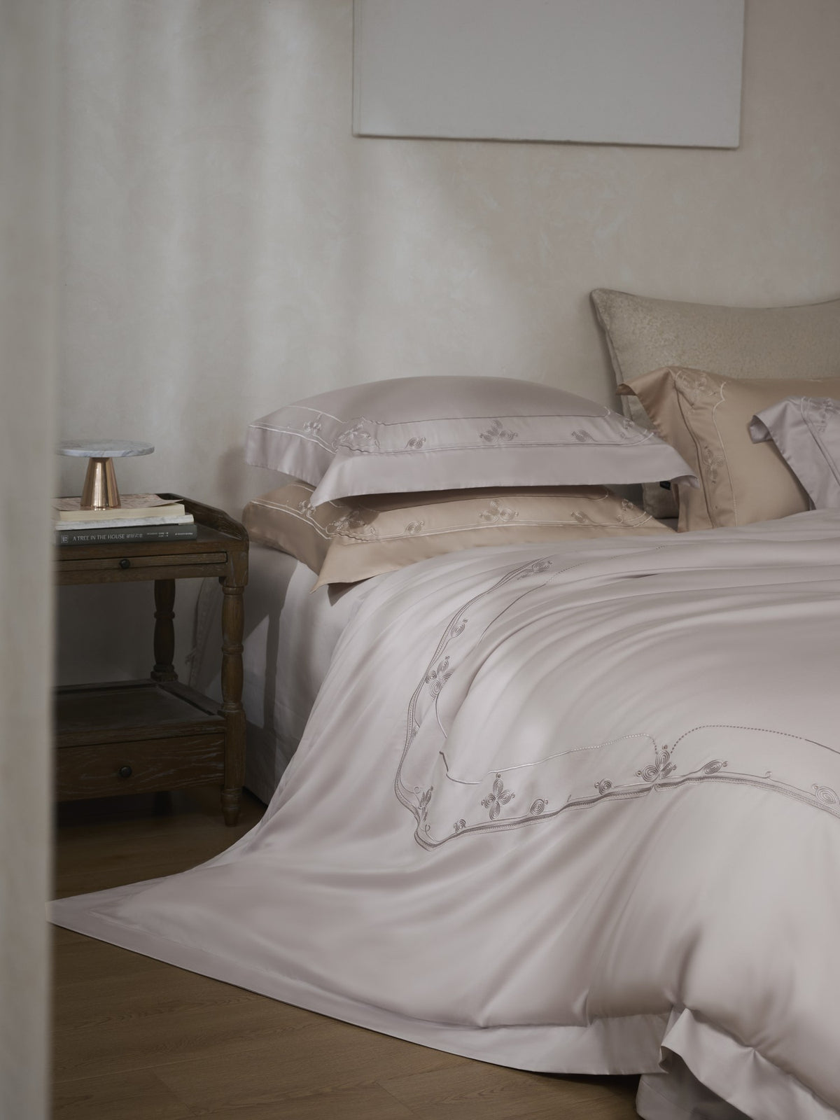 Oriental Elegance Bedding — Grey Lavender — view 3