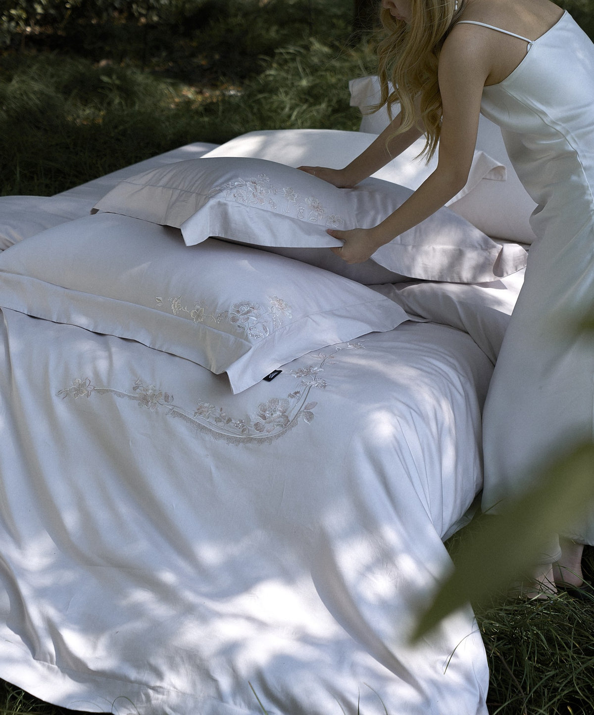 Floral Flourish Bedding — Grey Lavender — view 7