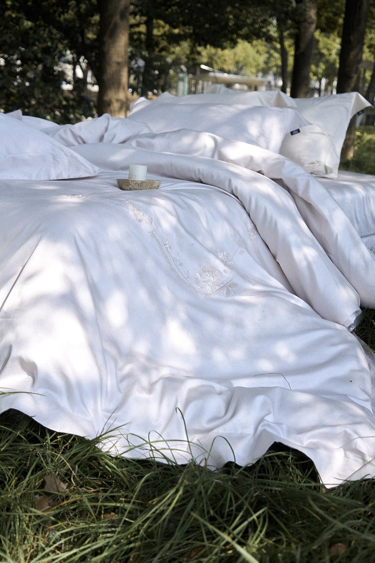 Floral Flourish Bedding — Grey Lavender — view 10