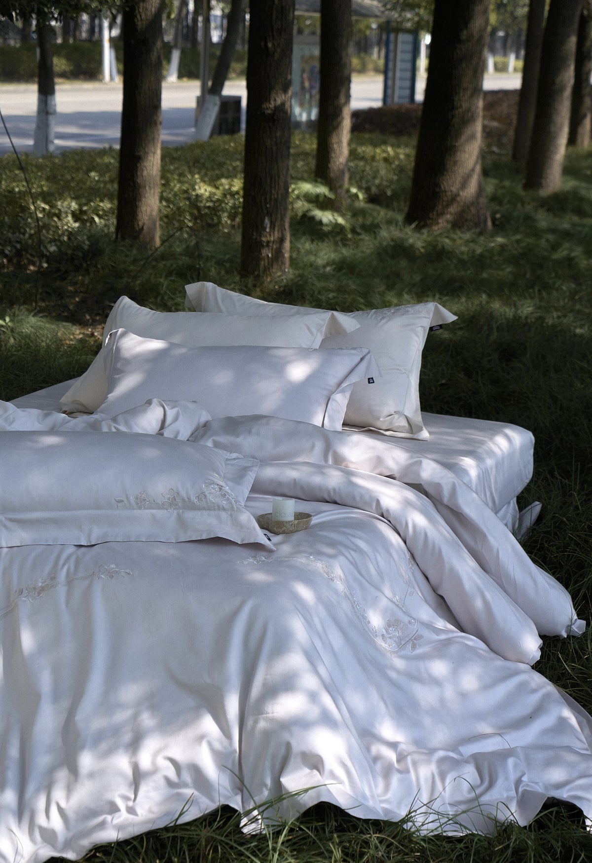 Floral Flourish Bedding — Grey Lavender — view 13