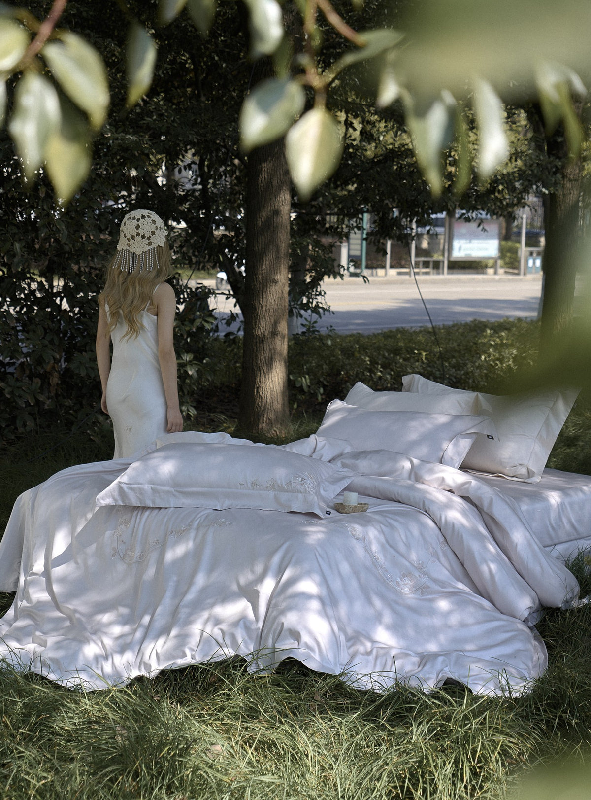 Floral Flourish Bedding — Grey Lavender — view 20