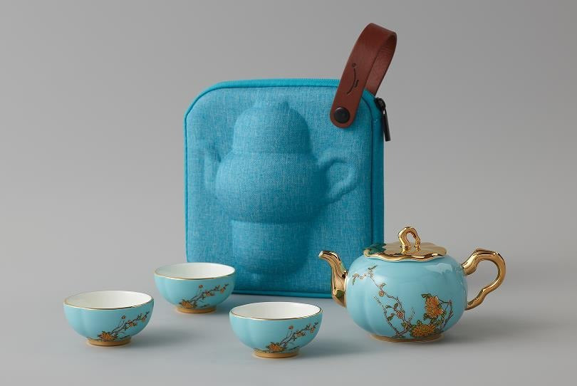 West Lake Blue Tea Set - 5 Pieces, 160 ml