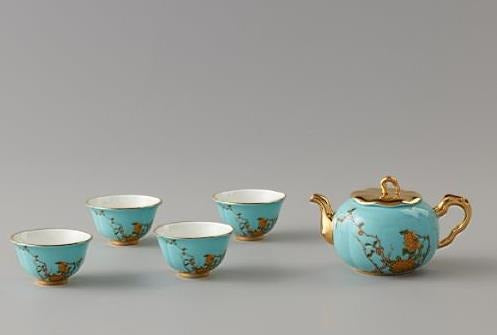 West Lake Blue Tea Set - 6 Pieces, 300 ml