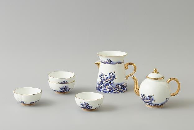 Ocean Pearl Tea Set - 8 Pieces, 220 ml