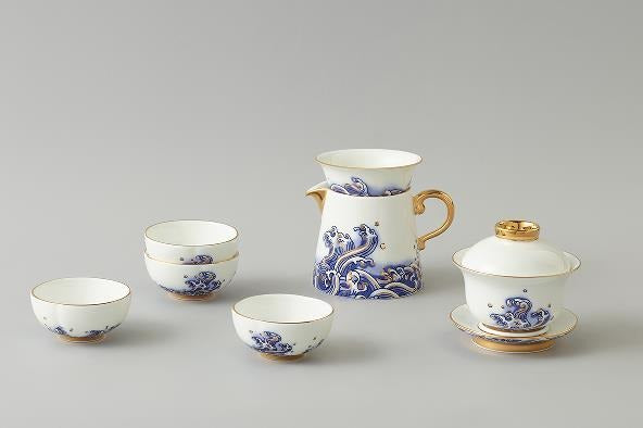 Ocean Pearl Tea Set - 12 Pieces, 220 ml
