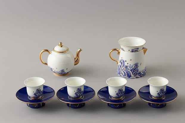 Ocean Pearl Tea Set - 15 Pieces, 220 ml