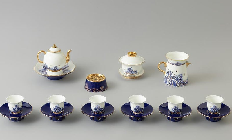 Ocean Pearl Gongfu Tea Set - 21 Pieces, 220 ml