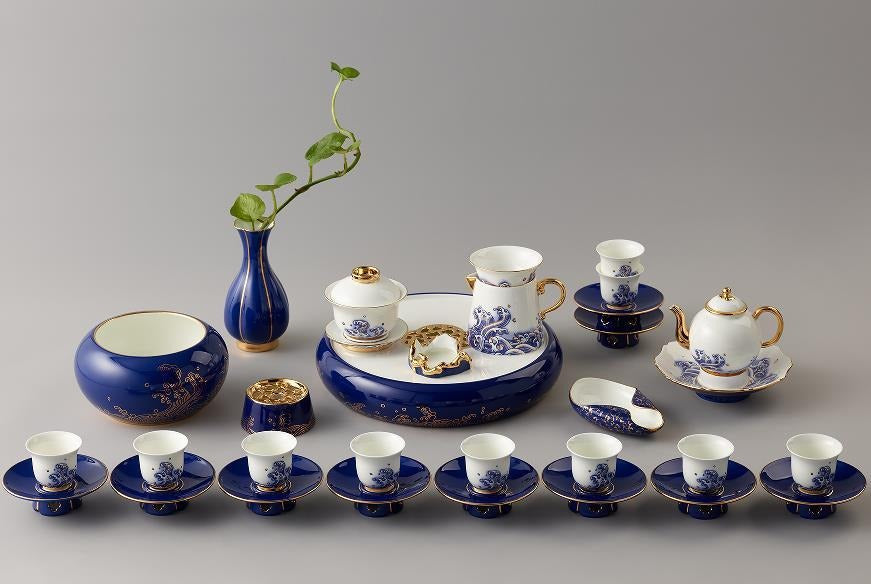 Ocean Pearl Tea Set - 35 Pieces, 220 ml