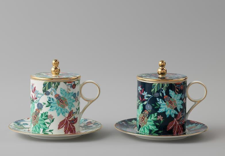 Garden of Happiness Lidded Cup Pair - 350 ml