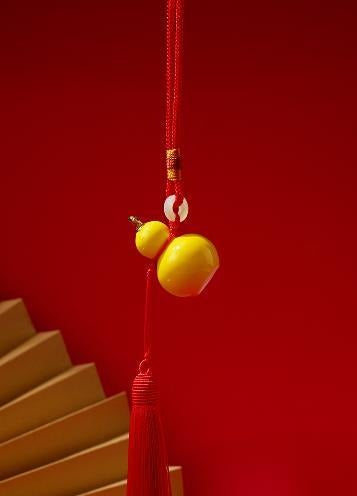 Treasure Gourd Ornament - Yellow, 42 mm
