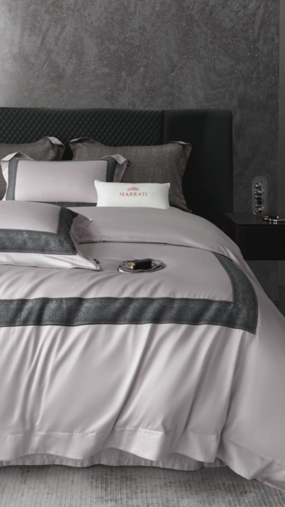 Champs Pima Cotton Bedding — Wisteria Pink — video 16